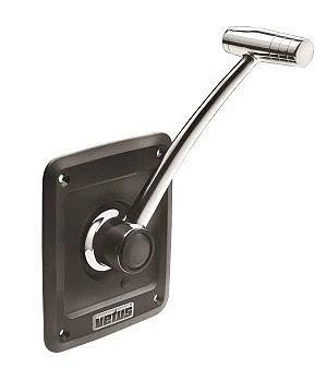 Single lever remote control, side mounting, with stainless steel (AISI 316) handle and T-bar, synthe thumbnail 2