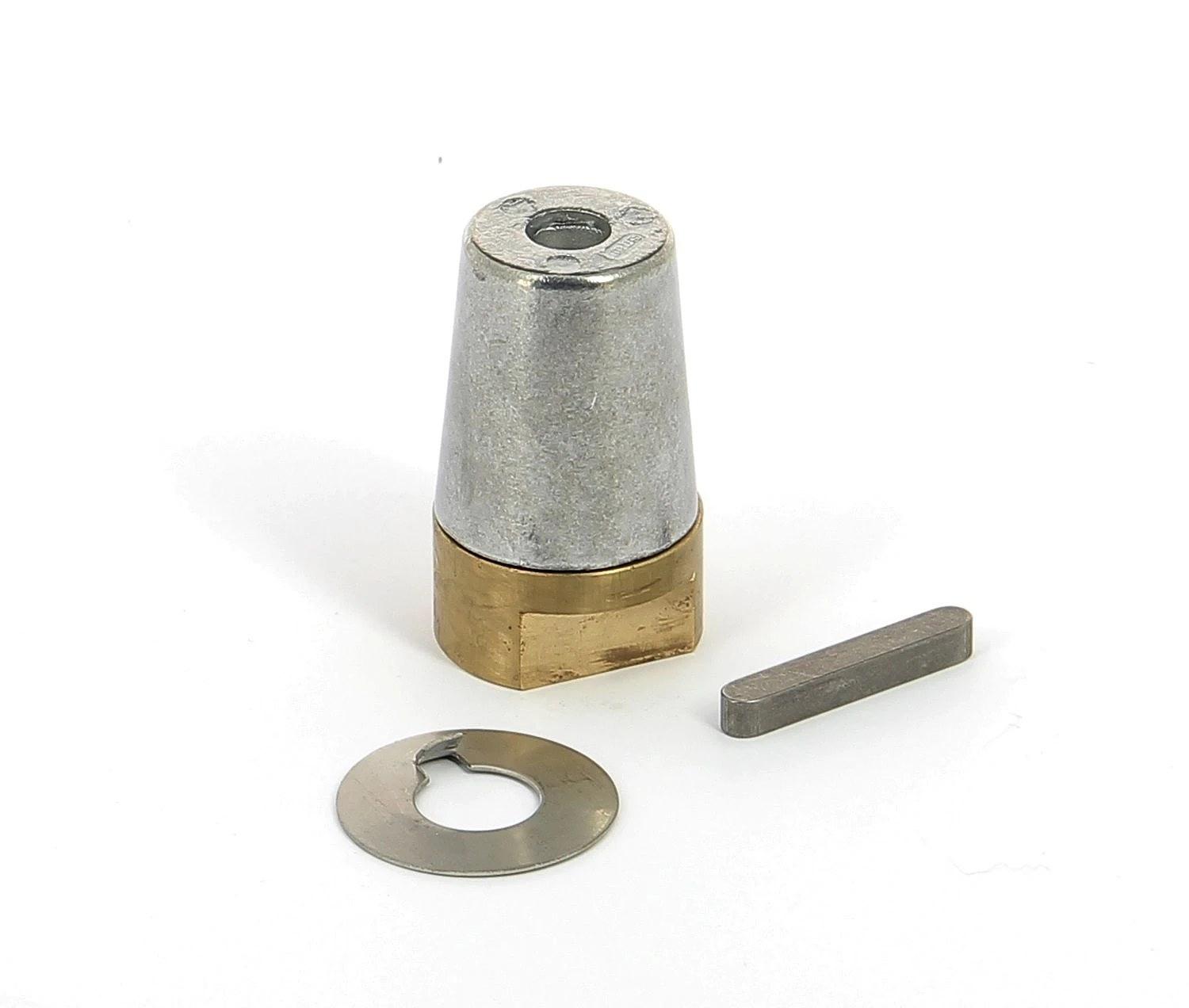 Set : Zinc anode, shaft nut, key and tab washer for VETUS Ø 40 mm propeller shafts thumbnail 1