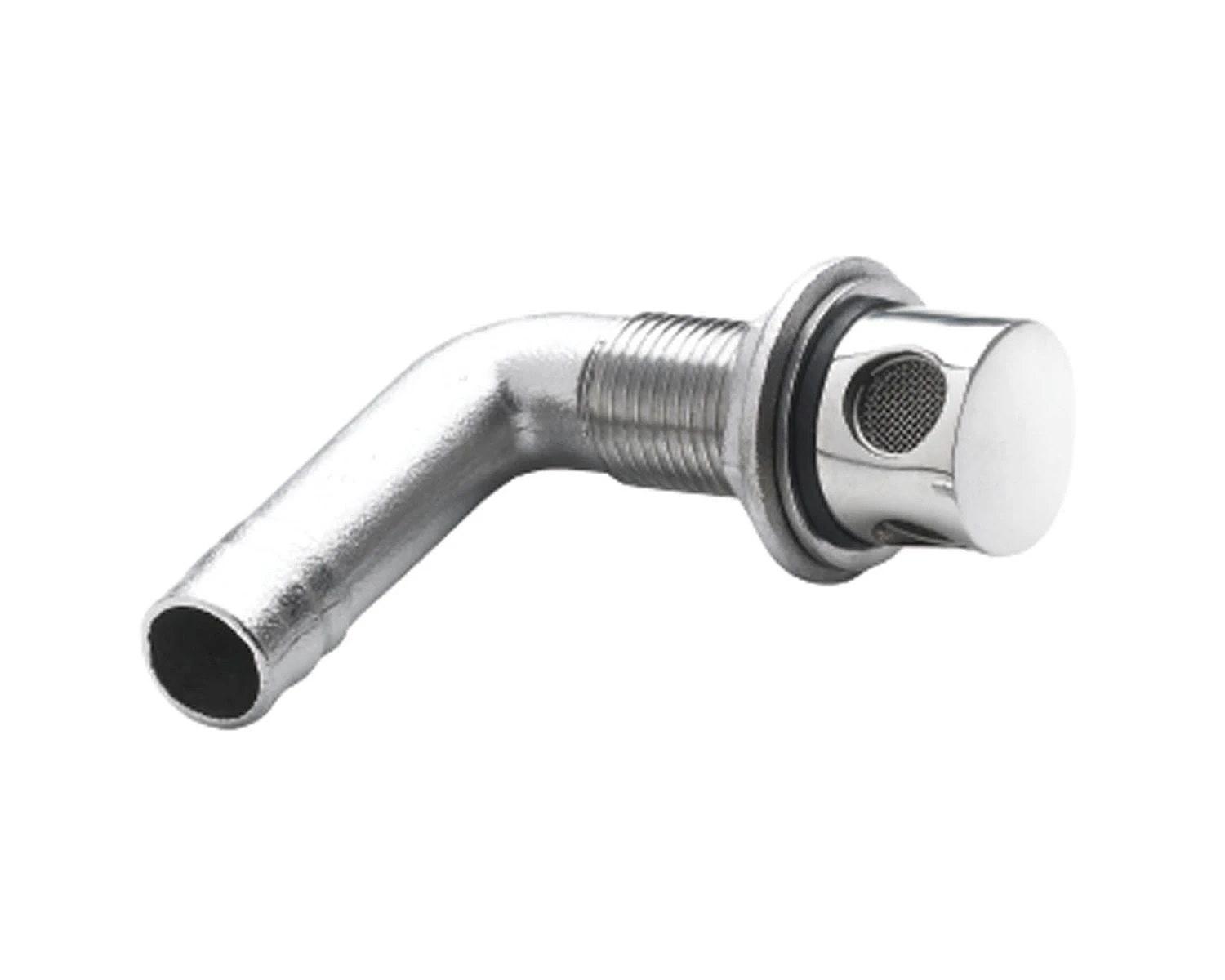 Air-vent nipple S/S 316 for hose Ø 16 mm angled thumbnail 2