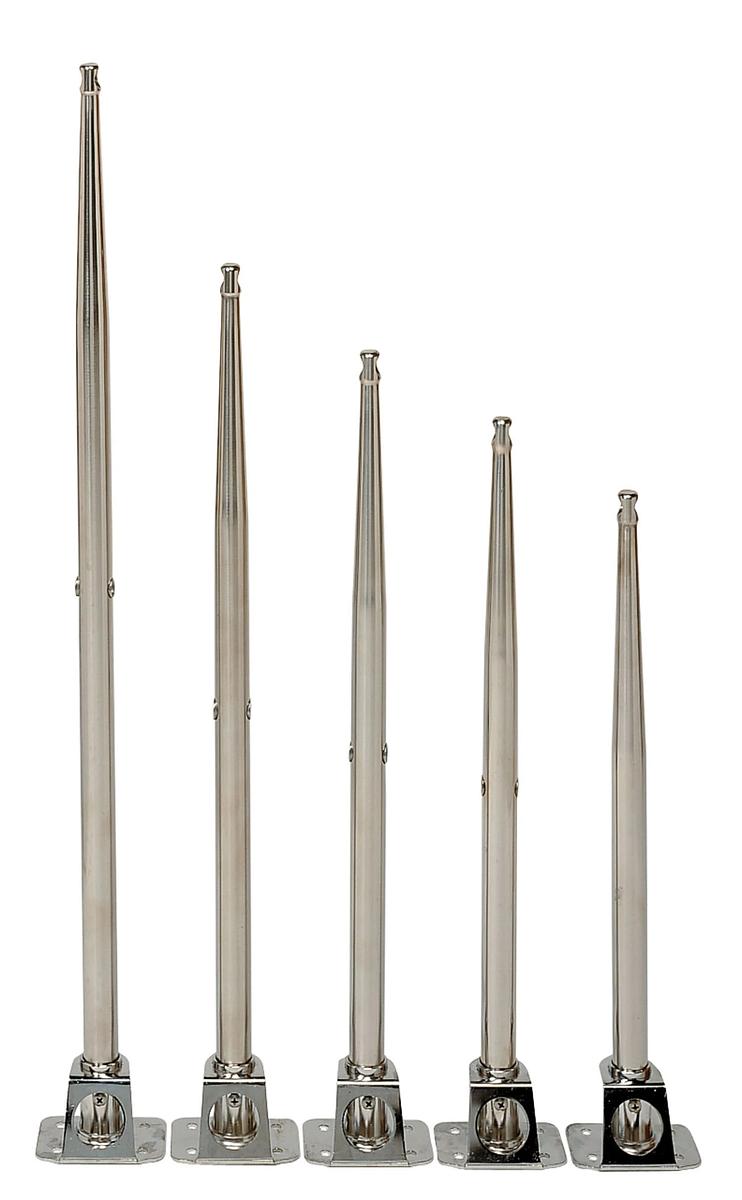 Stanchion, length 610 mm, Ø 25 mm, 2 wire holes @ 305 / 600 mm
