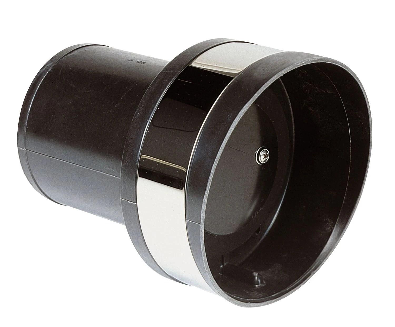 VETUS plastic transom exhaust connection with check valve, 90mm thumbnail 2