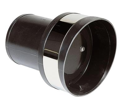 VETUS plastic transom exhaust connection with check valve, 152mm thumbnail 1