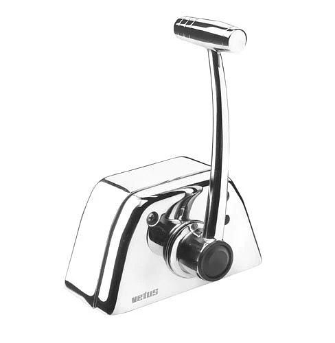 Single lever remote control, top mounting, with stainless steel (AISI 316) housing, handle and T-bar thumbnail 2