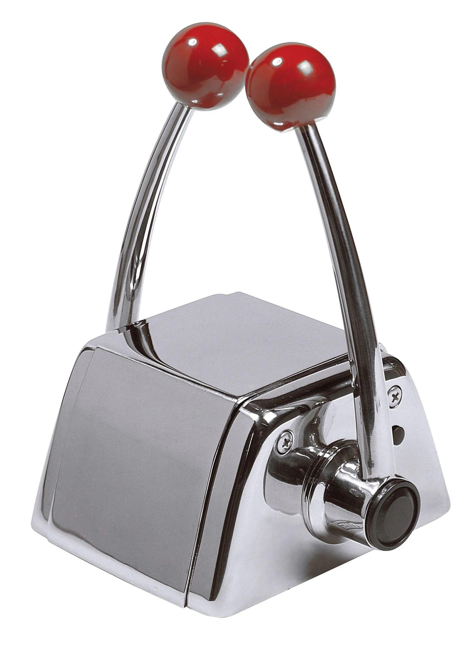 Twin lever remote control, top mounting, with stainless steel (AISI 316) handle and housing thumbnail 1
