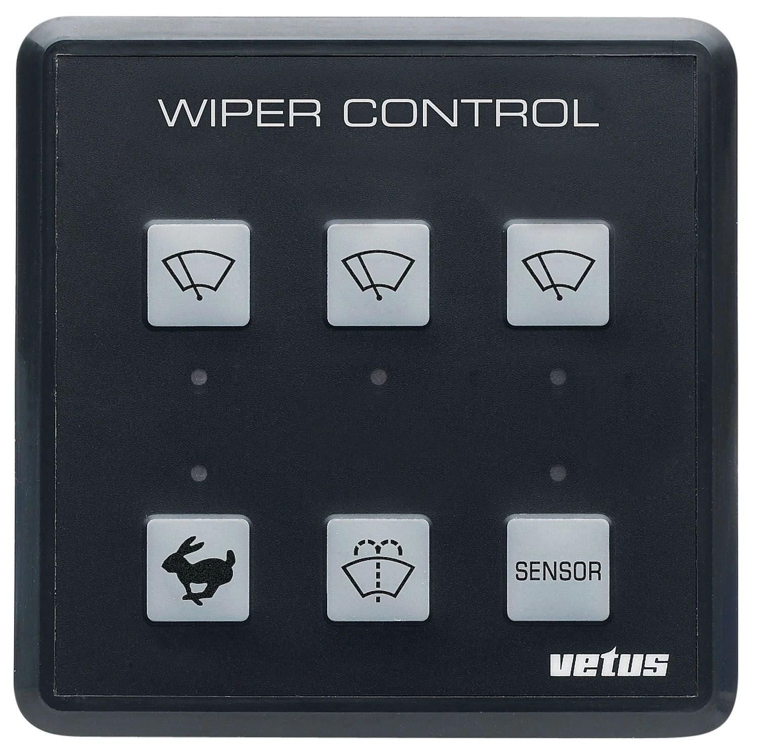 VETUS windscreen wiper control panel for up to 3 wipers, 12/24 V thumbnail 1
