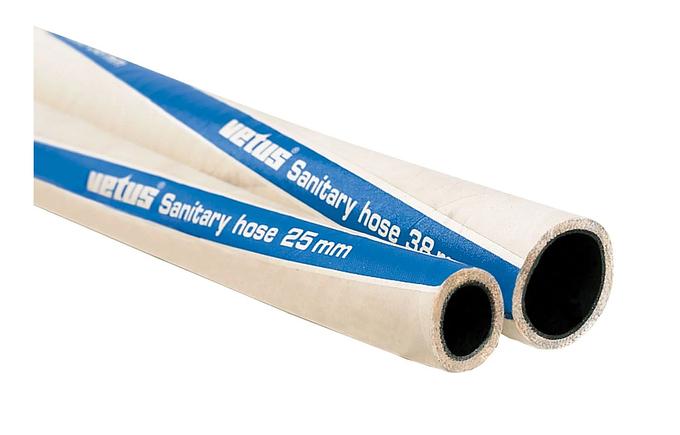 Impermeable 'no-smell' sanitary hoses, 25mm (1") internal diameter