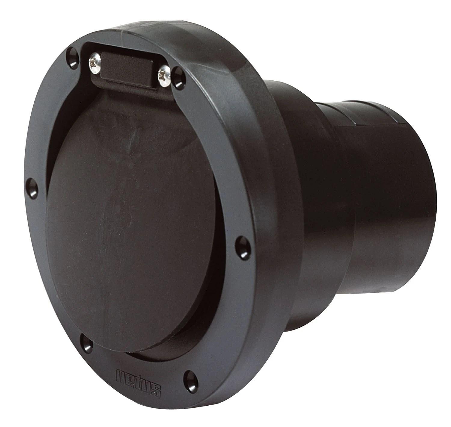 VETUS plastic transom exhaust connection with check valve, 45mm thumbnail 2