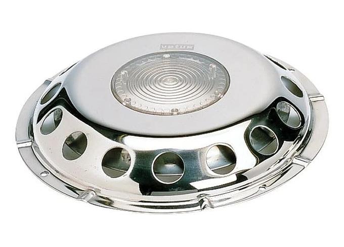 VETUS deck ventilator UFO, SS, translucent, incl. plastic grill
