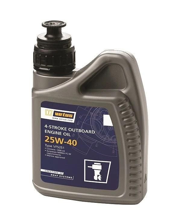 VETUS Four Stroke outboard engine oil, 25W-40, 1 litre thumbnail 1