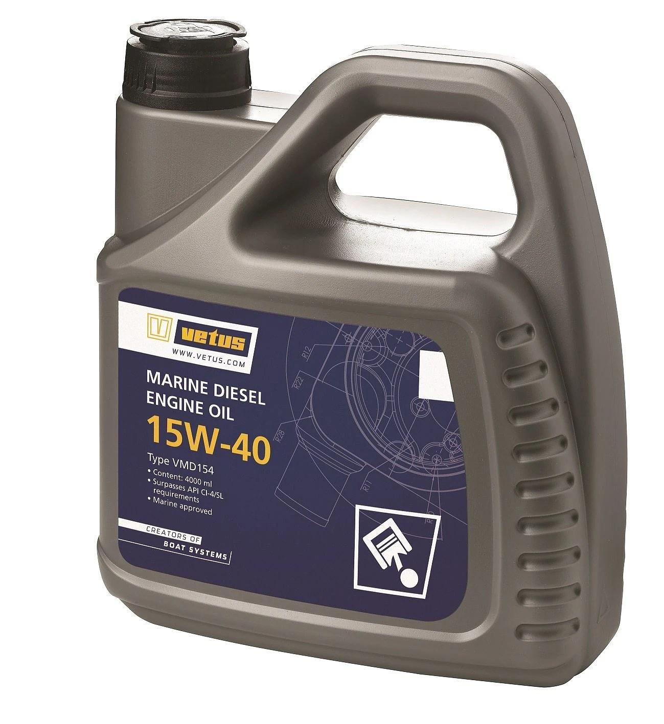 VETUS Marine diesel oil SAE 15W-40, 4 litre thumbnail 1