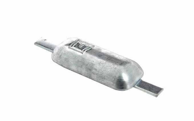 Weld-on hull anode, aluminium, 1,45 kg