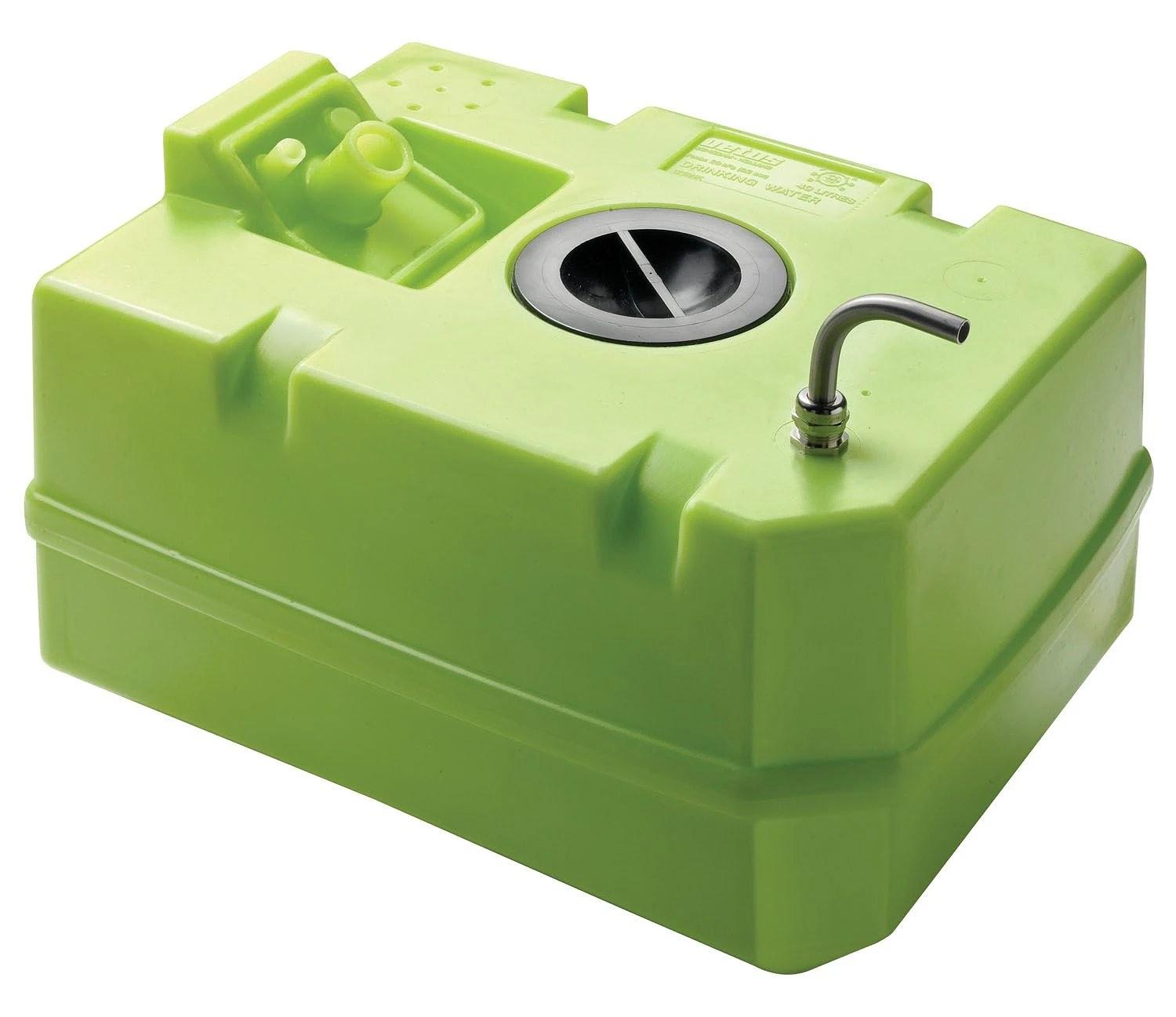 VETUS plastic water tank, 60lt, including connections and inspection Lid thumbnail 1