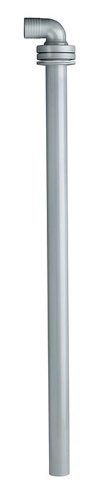 Extraction pipe L = 780mm hose nipple 38mm diameter, right angle