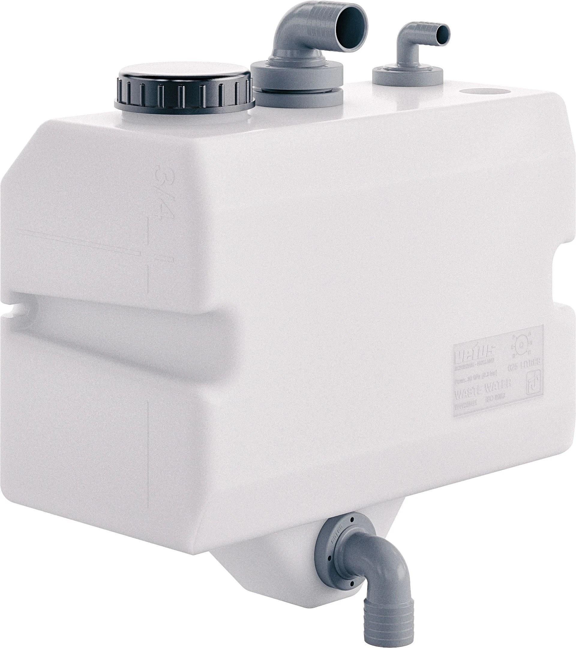 Bulkhead mounted waste water tank, 25lt, horizontal version thumbnail 1