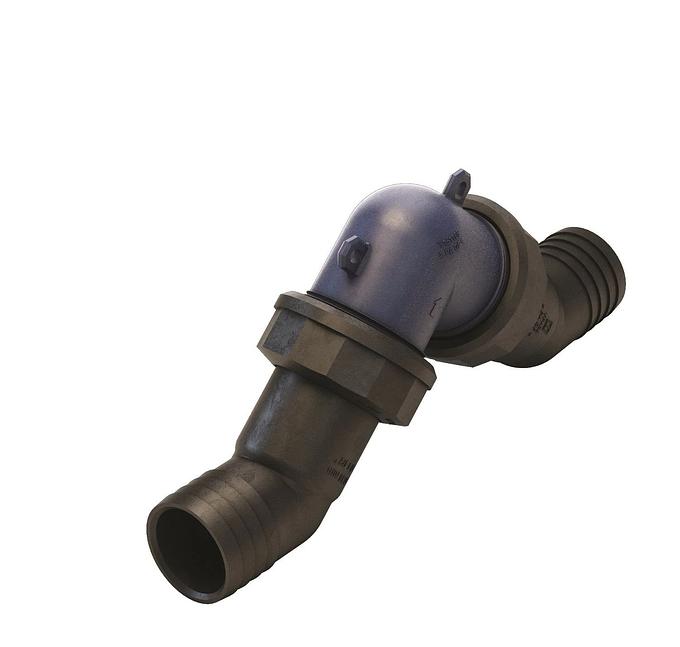 Plastic in-line non-return valve