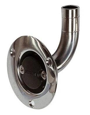 Stainless steel breather nipple Ø 16 mm. Angled thumbnail 1