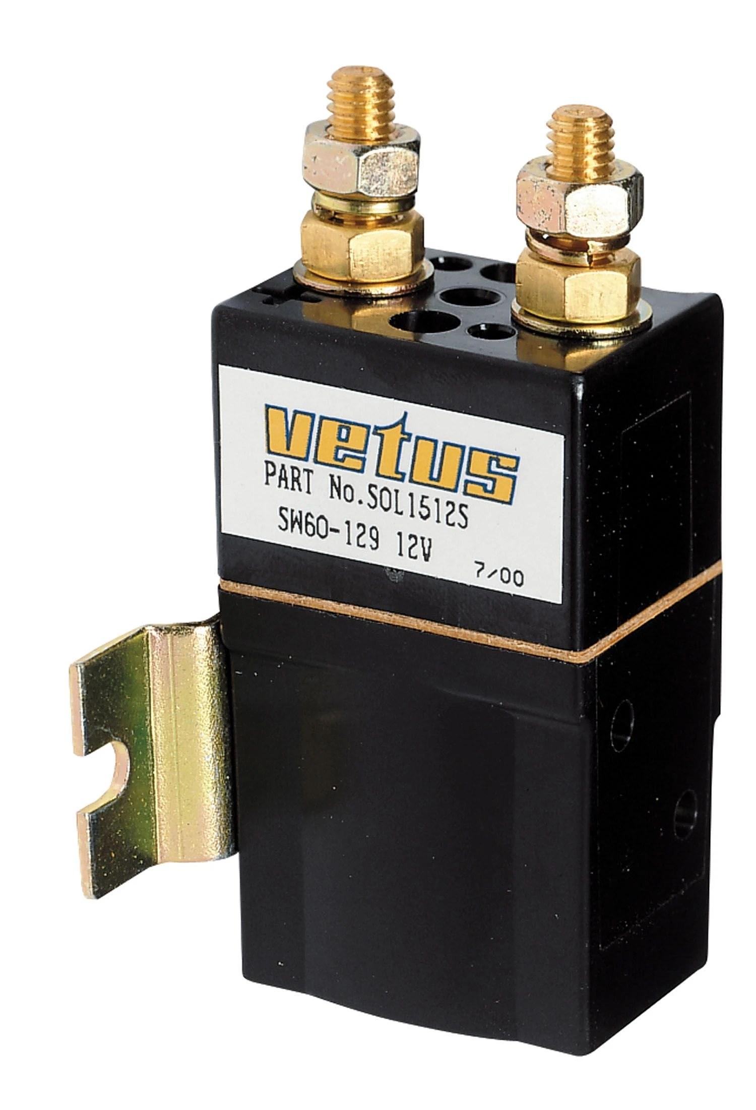 VETUS single relay, 24V/3000W, M8 terminals thumbnail 2