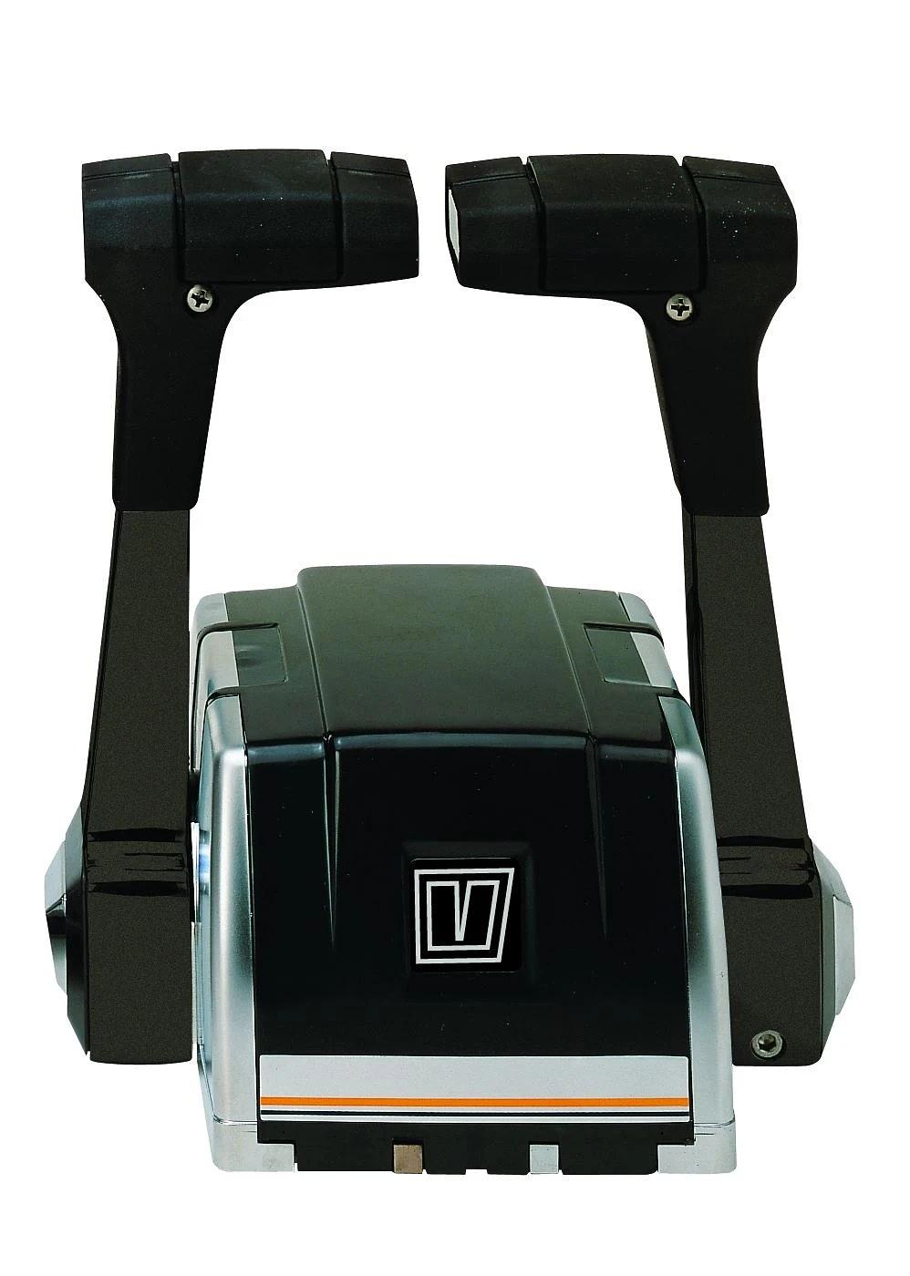 Twin lever remote control, top mounting, synthetic handles and housing thumbnail 1
