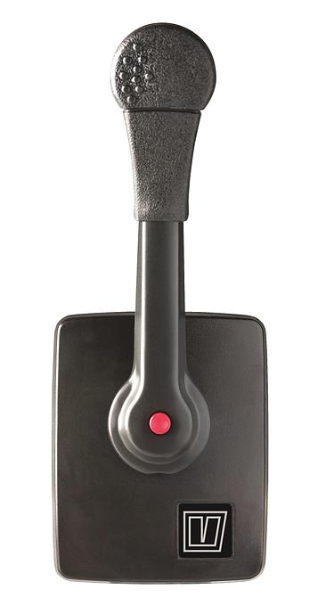 Single lever remote control, side mounting, synthetic handle and housing