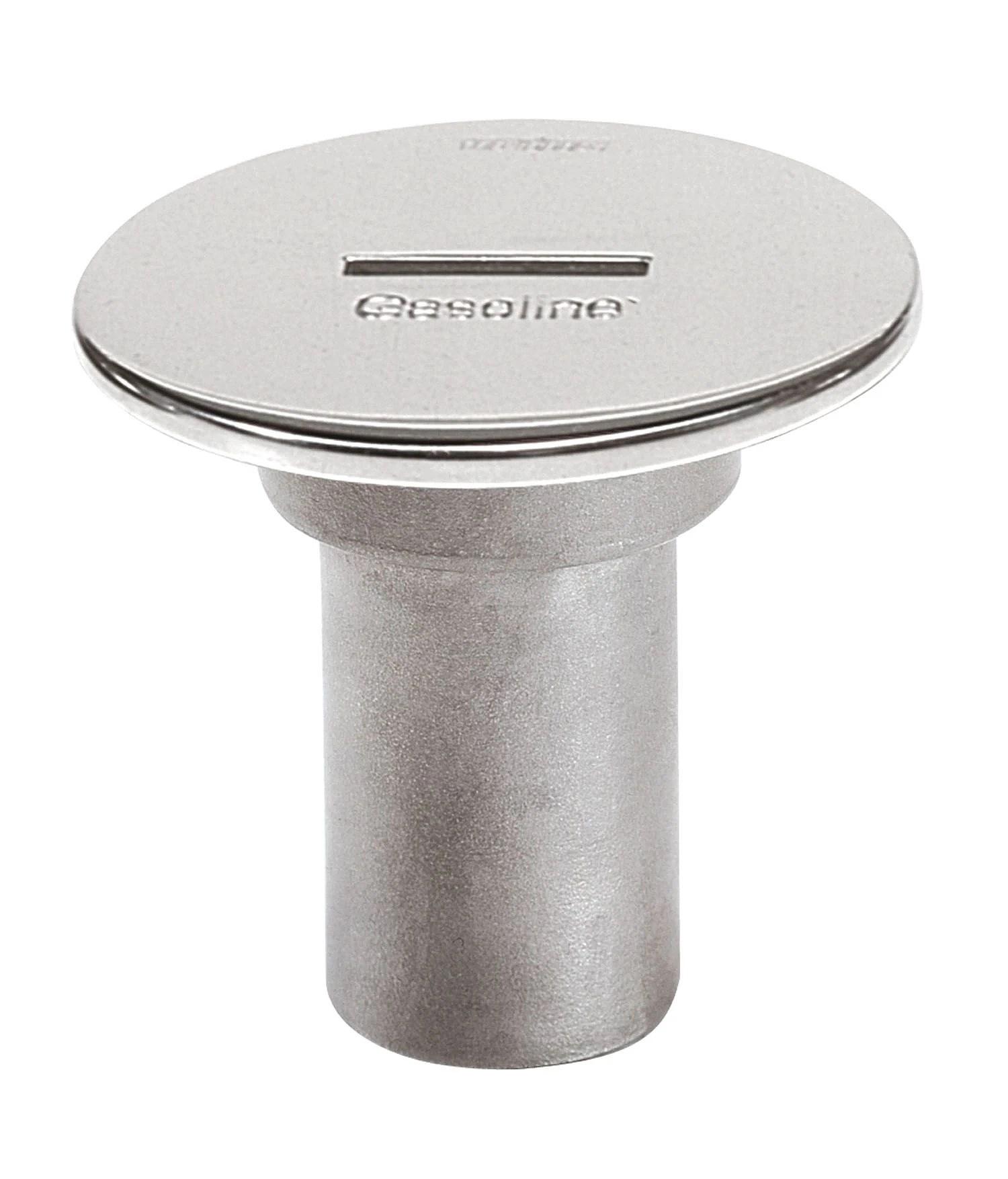 Stainless steel filler cap for hose Ø 38 mm, cover Ø 87 mm. thumbnail 2