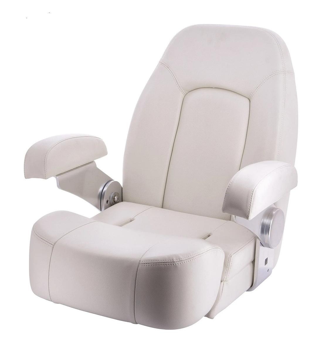 SEAMAN helm seat with flip up squab, pure white