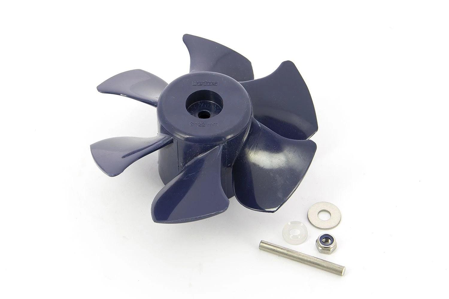 6-blade propeller, 125mm diameter., blue, for 36/42kgf BOW PRO thruster