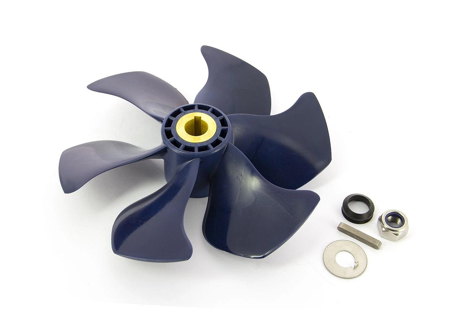 6-blade propeller, 250mm diameter, blue, for 150kgf BOW PRO thrusters thumbnail 1