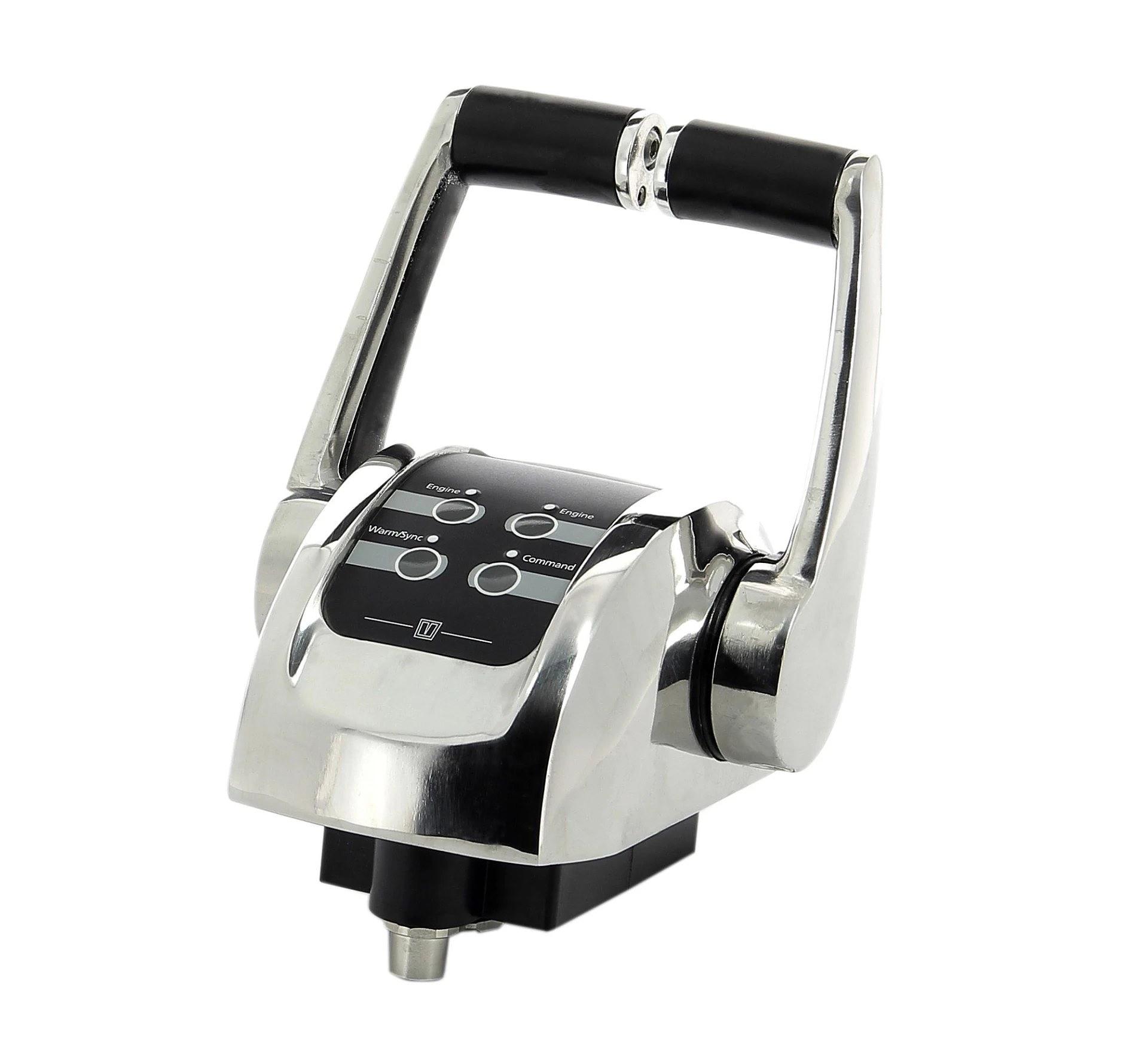 Control lever, stainless steel, for 2 engines thumbnail 2