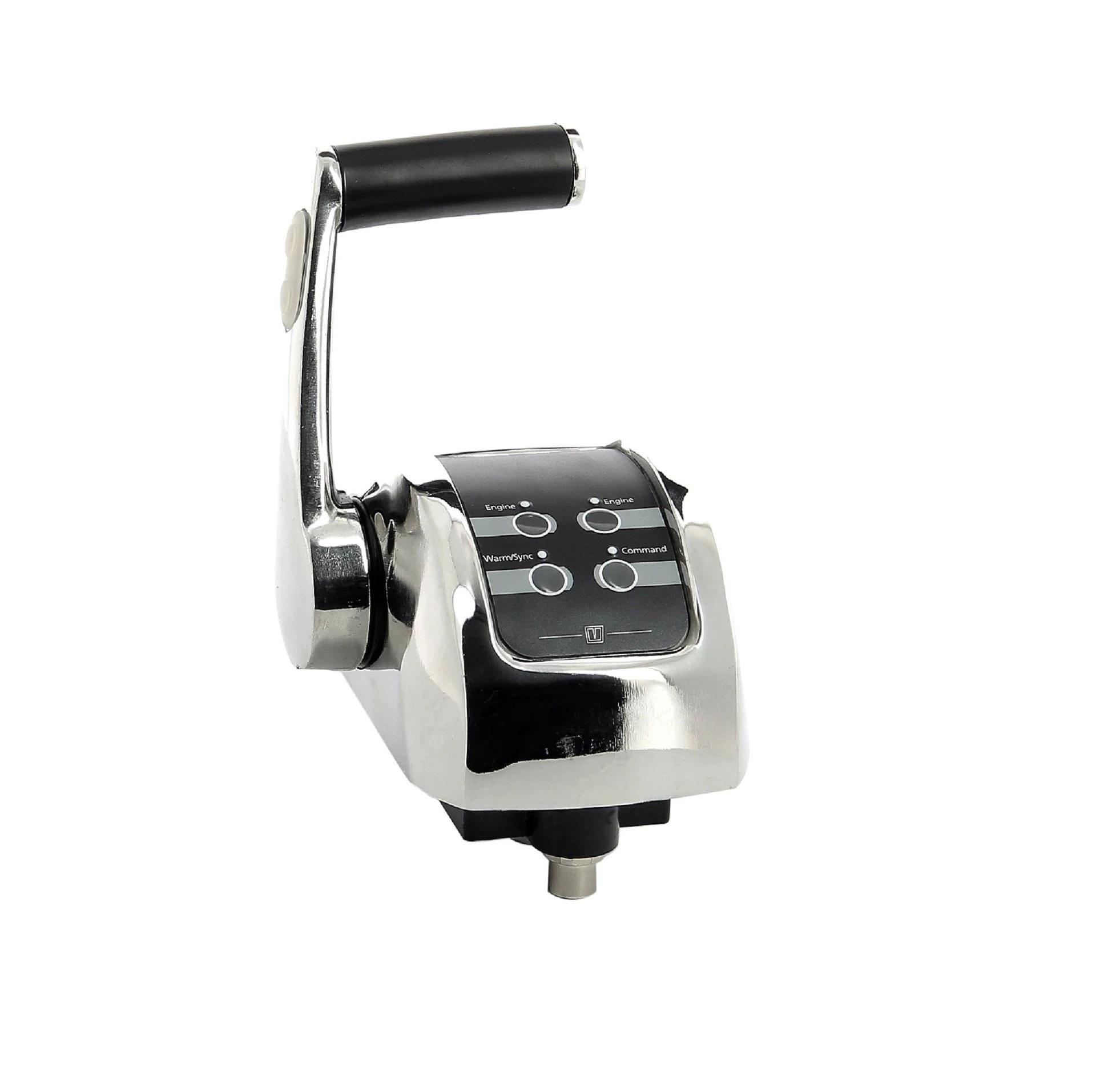 Control lever, stainless steel, for 1 engine, with trim control thumbnail 1