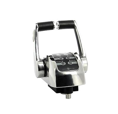 Control lever, stainless steel, for 2 engines, with trim control thumbnail 1