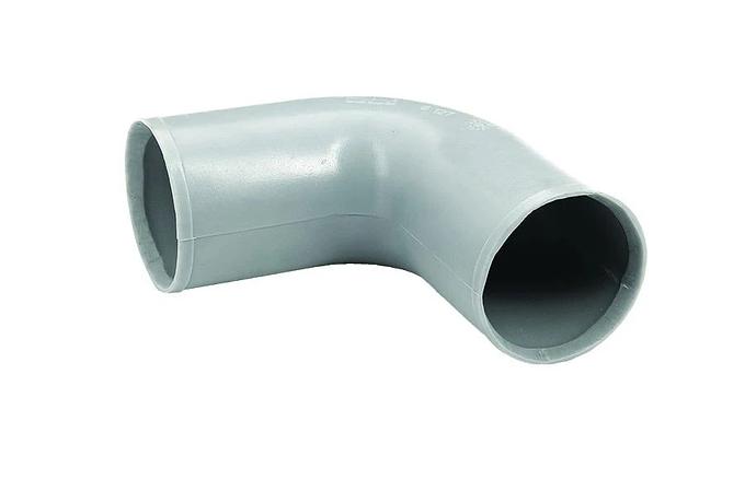 Synthetic hose connection bent 90°, 127mm diameter