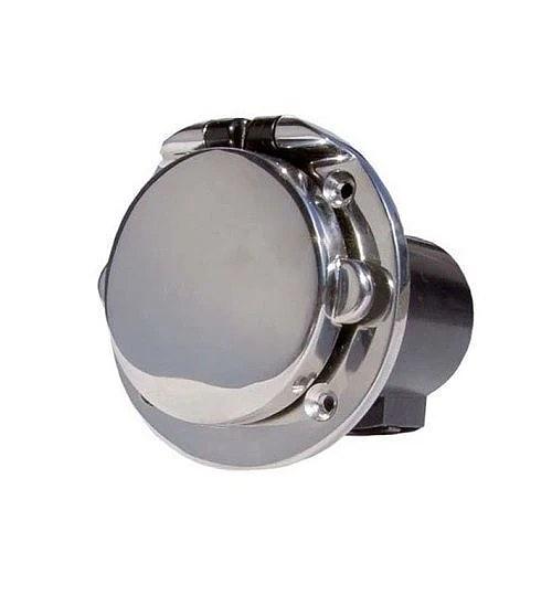 Shore power wall inlet 16A, polished IP56, flush-mounted, stainless steel AISI 316 thumbnail 2