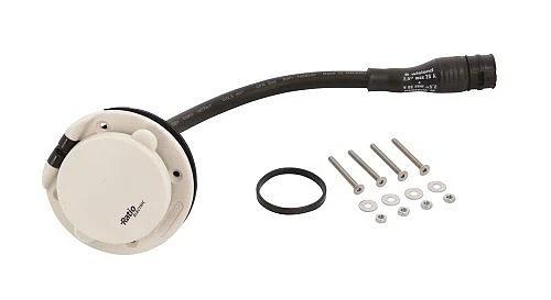 Quick-Connect - Shore power wall inlet 16A, white IP56, flush-mounted, polyamide thumbnail 1