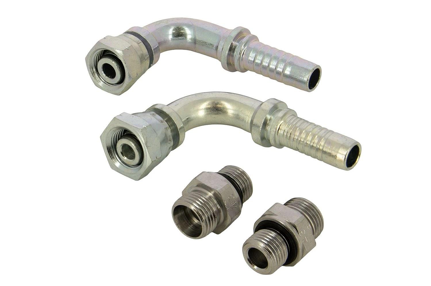 Connection set for single fuel filter, 13mm-diameter hose, angled thumbnail 1