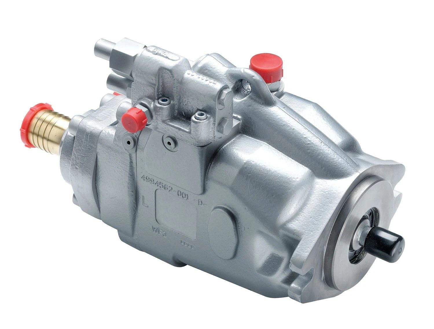 Variably adjustable piston pump, 62cm³, left handed, SAE-B flange, rear connection thumbnail 1