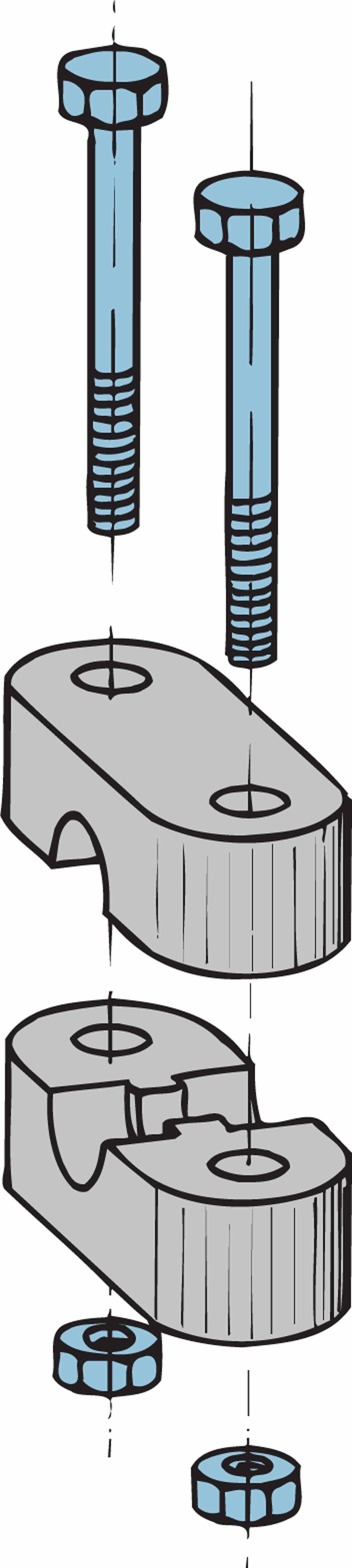 VETUS cable clamp for cables type 33 and LF thumbnail 1