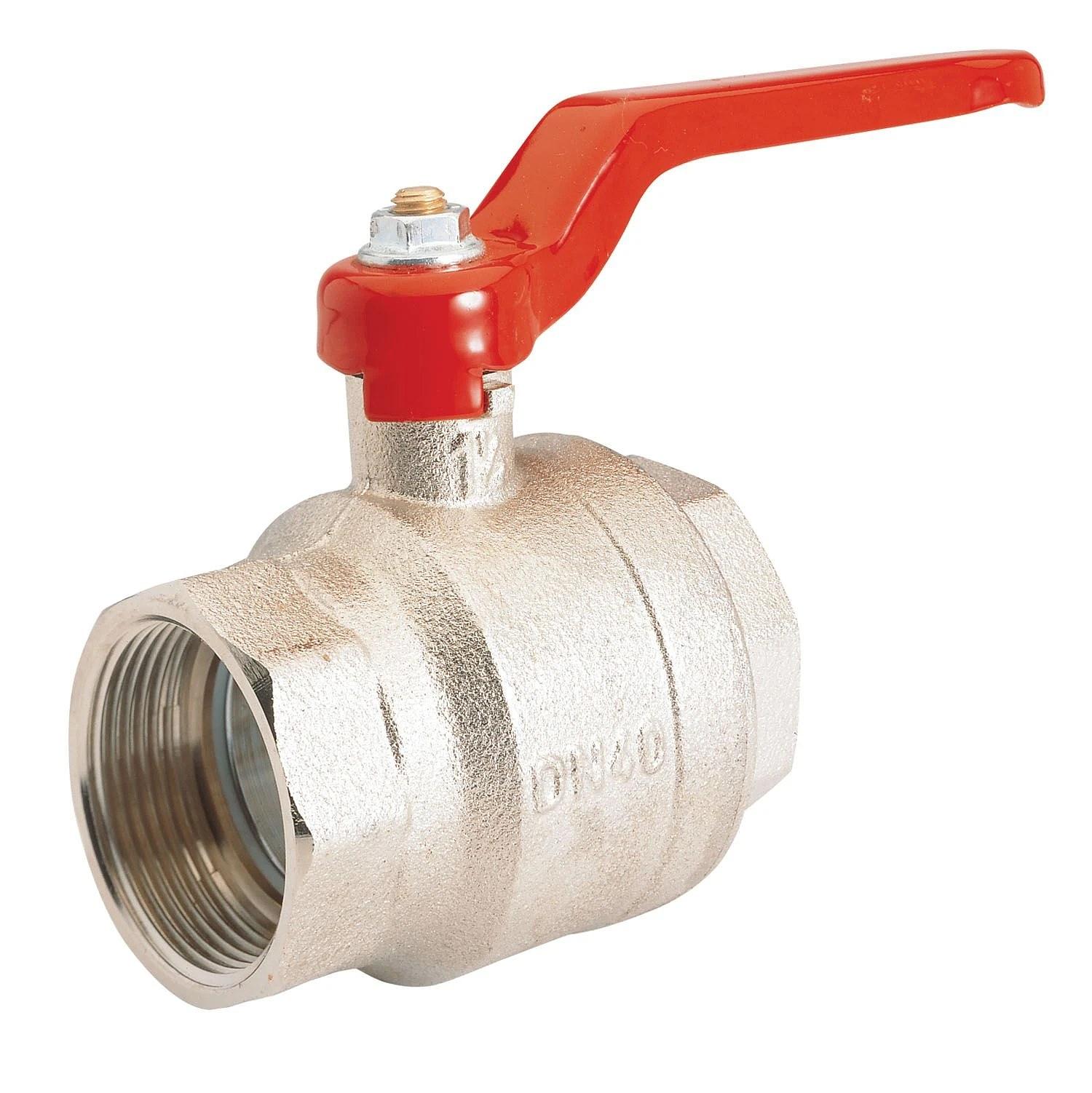 Nickel plated brass full bore ball valve G 2 1/2" thumbnail 1