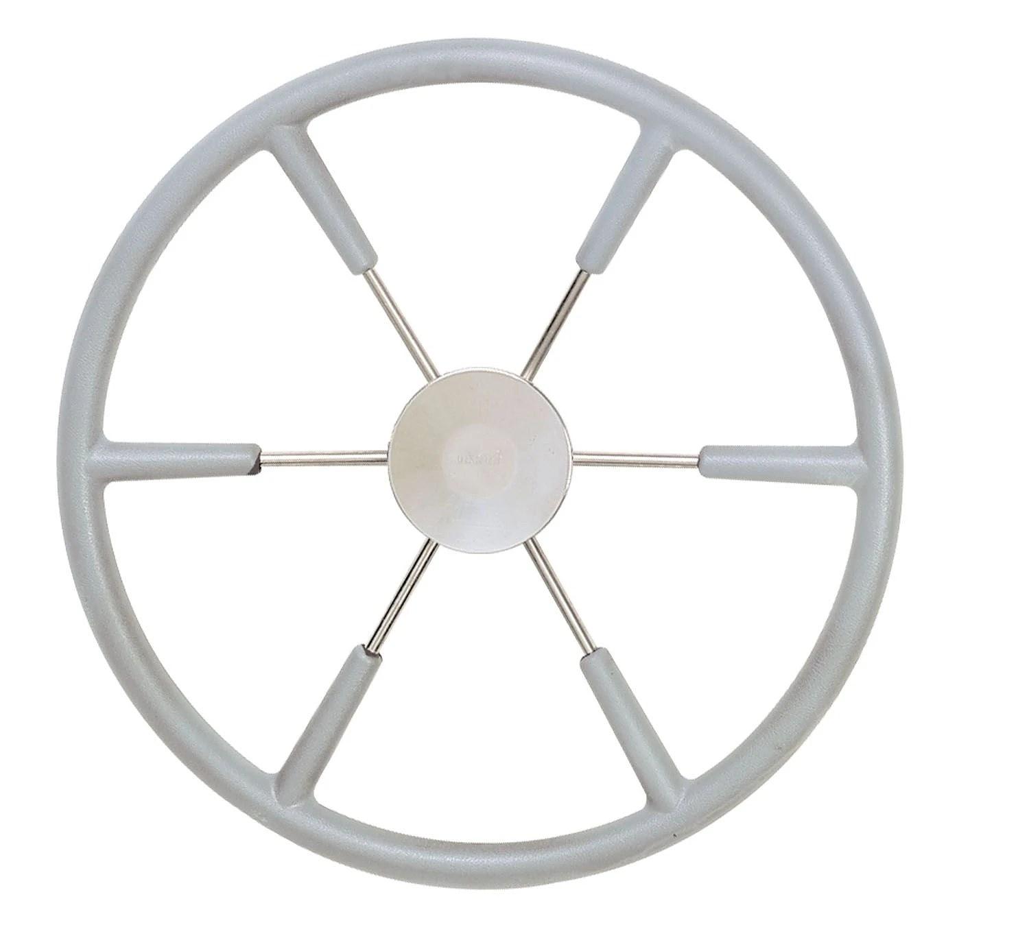 VETUS steering wheel (550 mm - 21") with PU-foam layer grey thumbnail 2