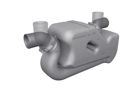 VETUS waterlock for long exhaust systems, type LSS, 40mm thumbnail 1