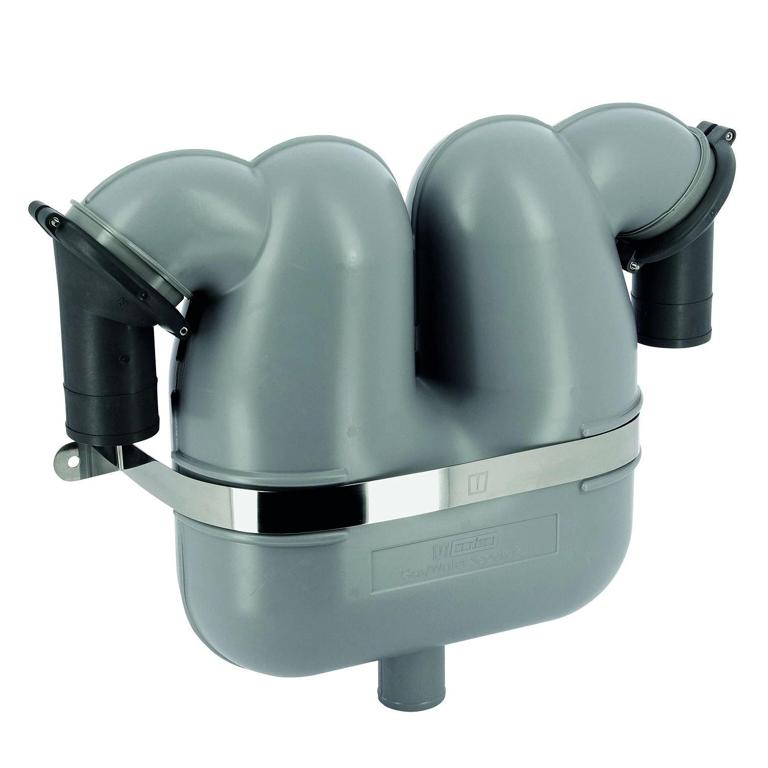 VETUS gas/water separator, 60mm rotating connections, 50mm drain thumbnail 1