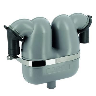 VETUS gas/water separator, 60mm rotating connections, 50mm drain thumbnail 1