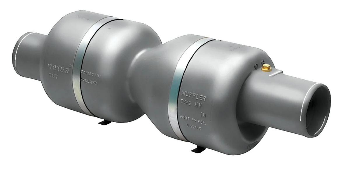 VETUS muffler type MV, 125mm, for high-performance craft
