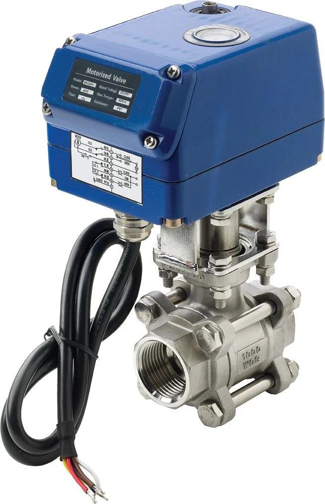 VETUS motorized ball valve, 3/4" internal thread, 24V thumbnail 1