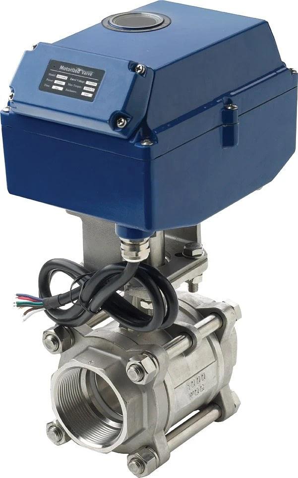VETUS motorized ball valve, 2" internal thread, 24V thumbnail 1