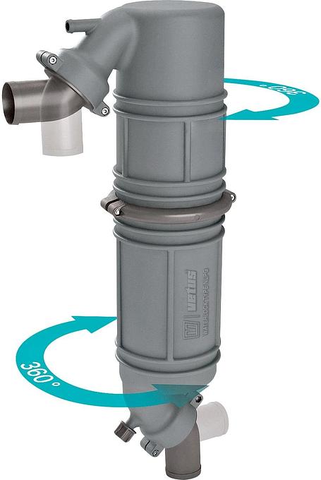 VETUS muffler/gooseneck type NLPG, 60mm hose connections