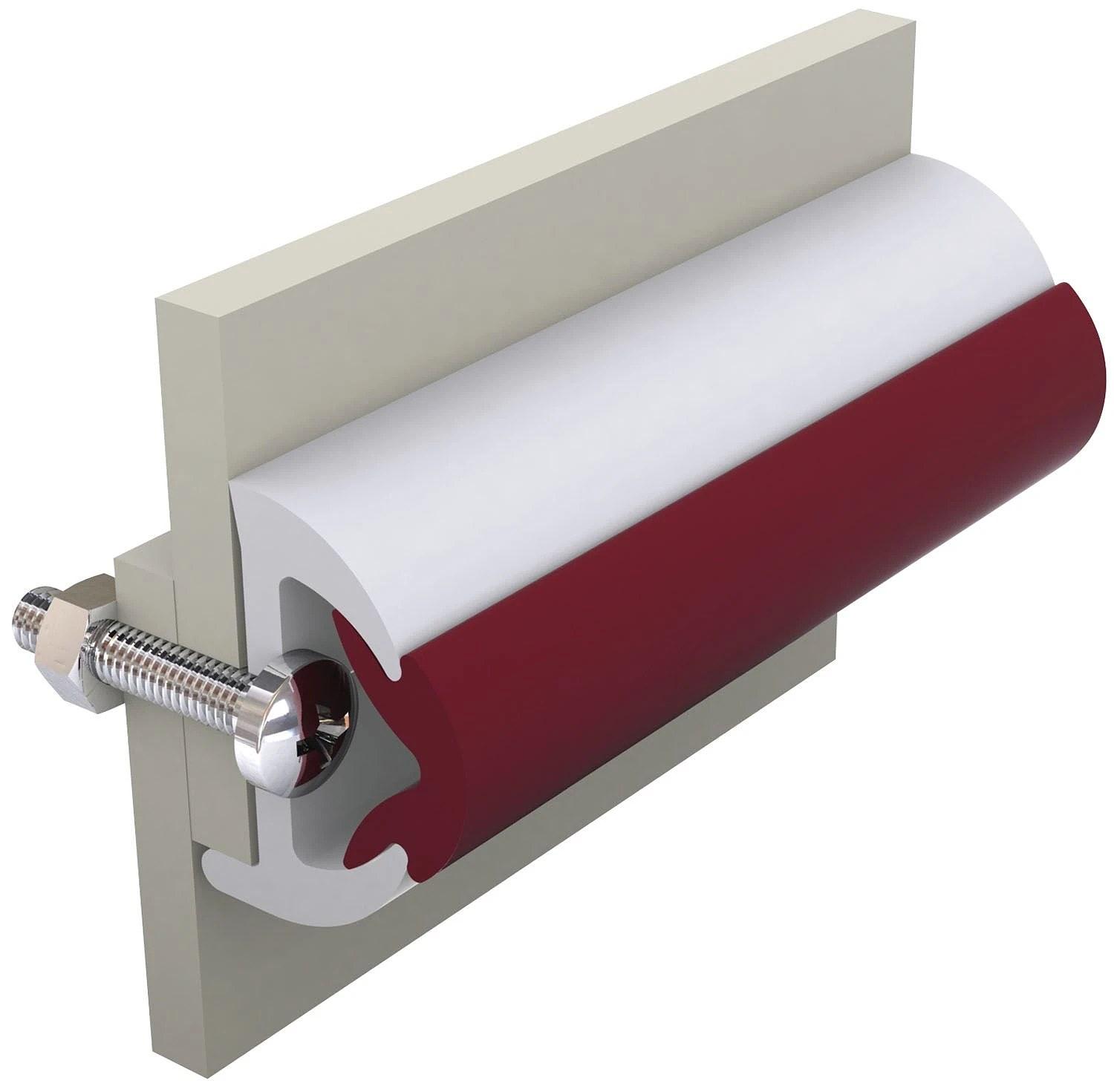 Vinyl rubbing strake, white, POLY 40 x 31 mm thumbnail 2