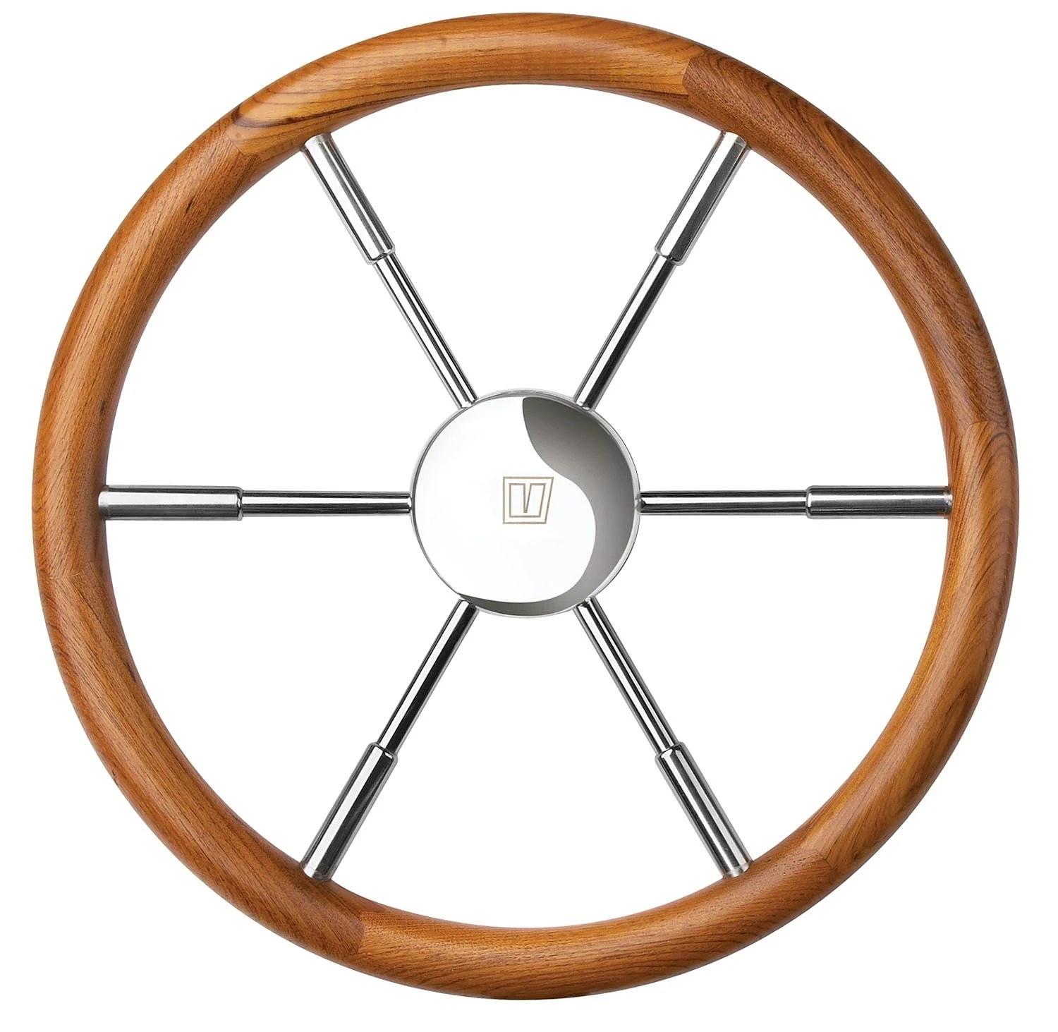 VETUS steering wheel with teak rim, 600 mm thumbnail 2